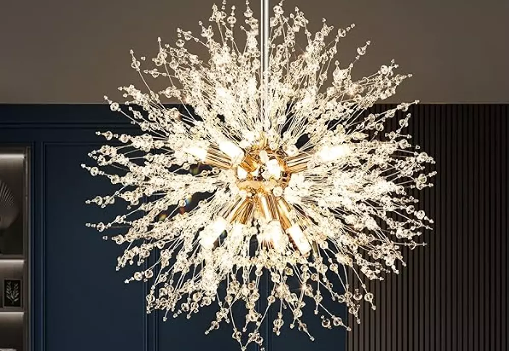 ceiling mount crystal chandelier